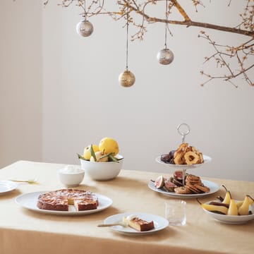 Rhombe serveringsskål Ø17,5 cm - vit - Lyngby Porcelæn