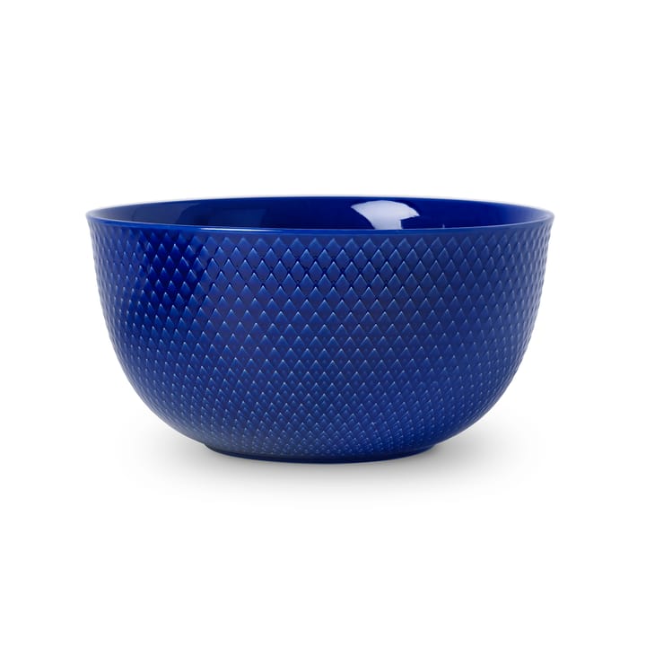 Rhombe serveringsskål Ø22 cm - Mörkblå - Lyngby Porcelæn