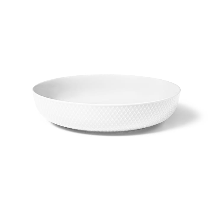 Rhombe Serveringsskål Ø28 cm - Vit - Lyngby Porcelæn
