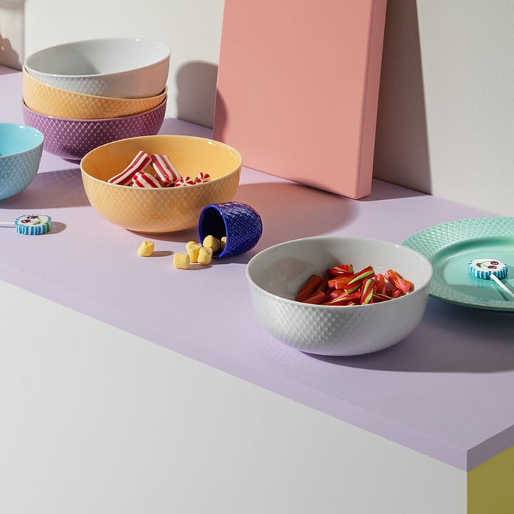 Rhombe skål Ø15,5 cm - Sand - Lyngby Porcelæn