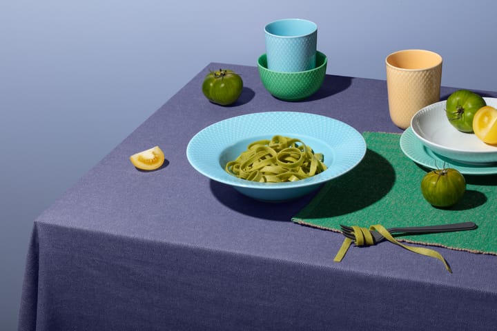 Rhombe tallrik Ø21 cm, Aqua Lyngby Porcelæn