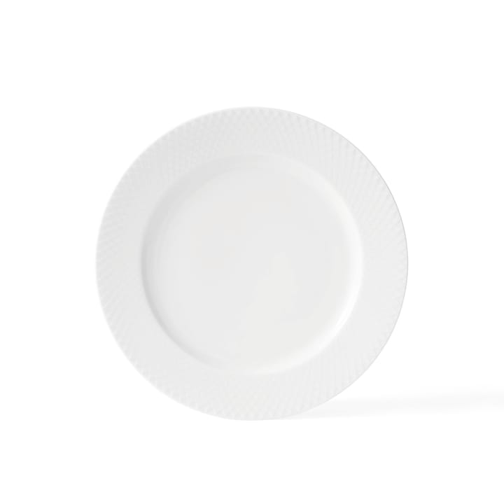 Rhombe tallrik vit - Ø 27 cm - Lyngby Porcelæn