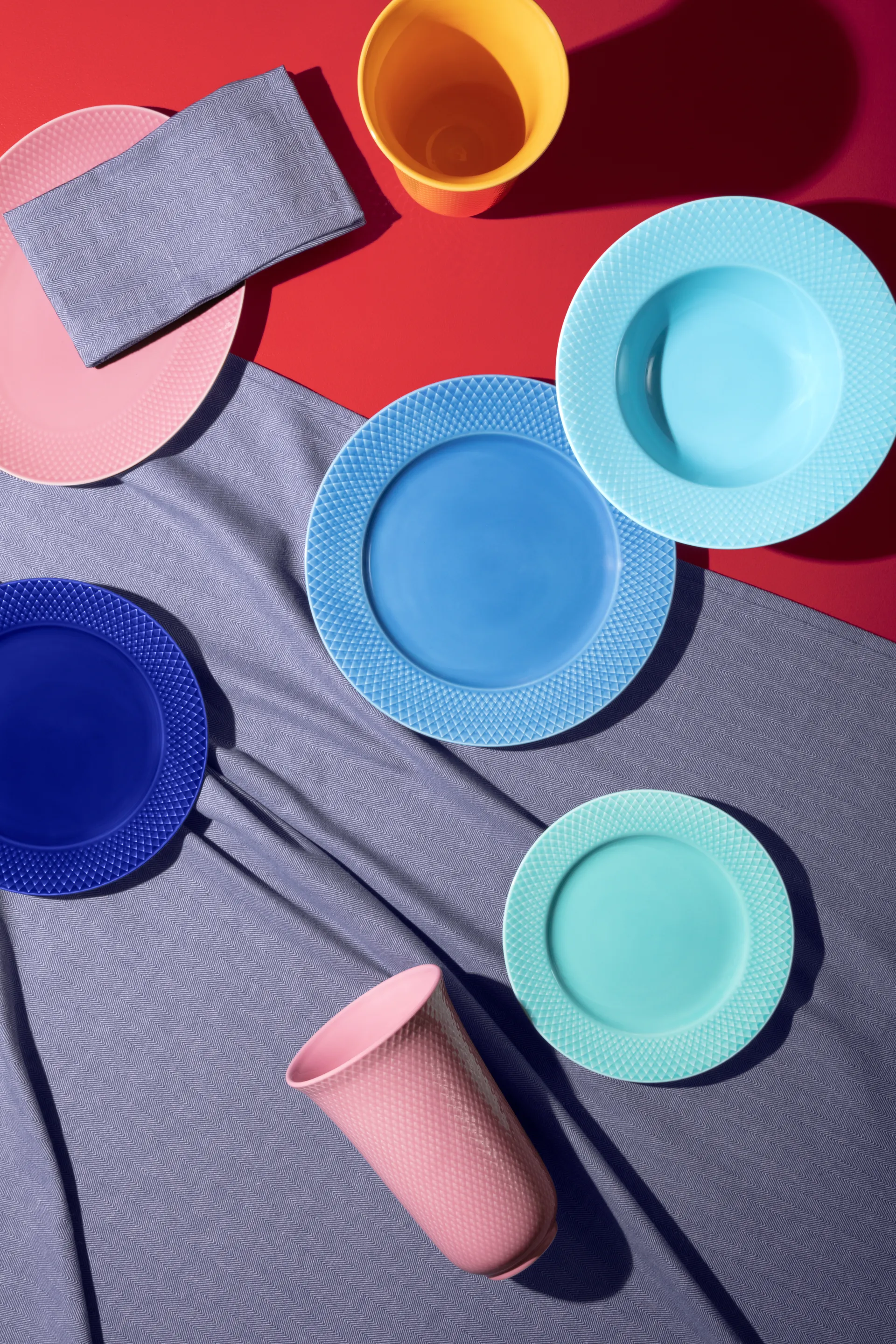 Rhombe vas 20 cm, Rosa Lyngby Porcelæn