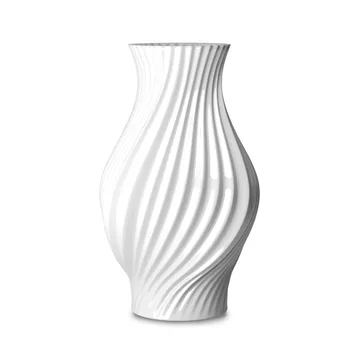 Twist vas 25 cm - Vit - Lyngby Porcelæn