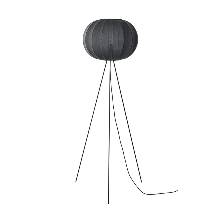 Knit-Wit 45 Round High golvlampa - Black - Made By Hand