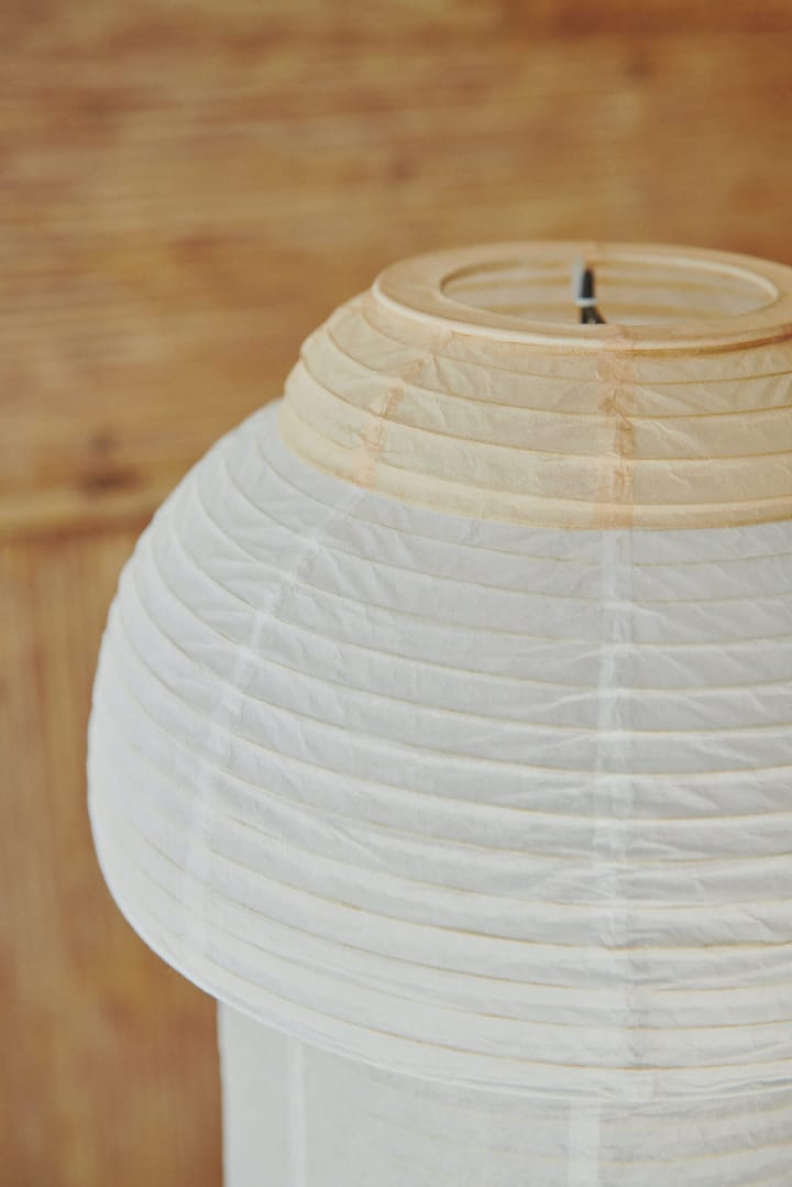 Papier Double bordslampa Ø30 cm - Soft yellow - Made By Hand