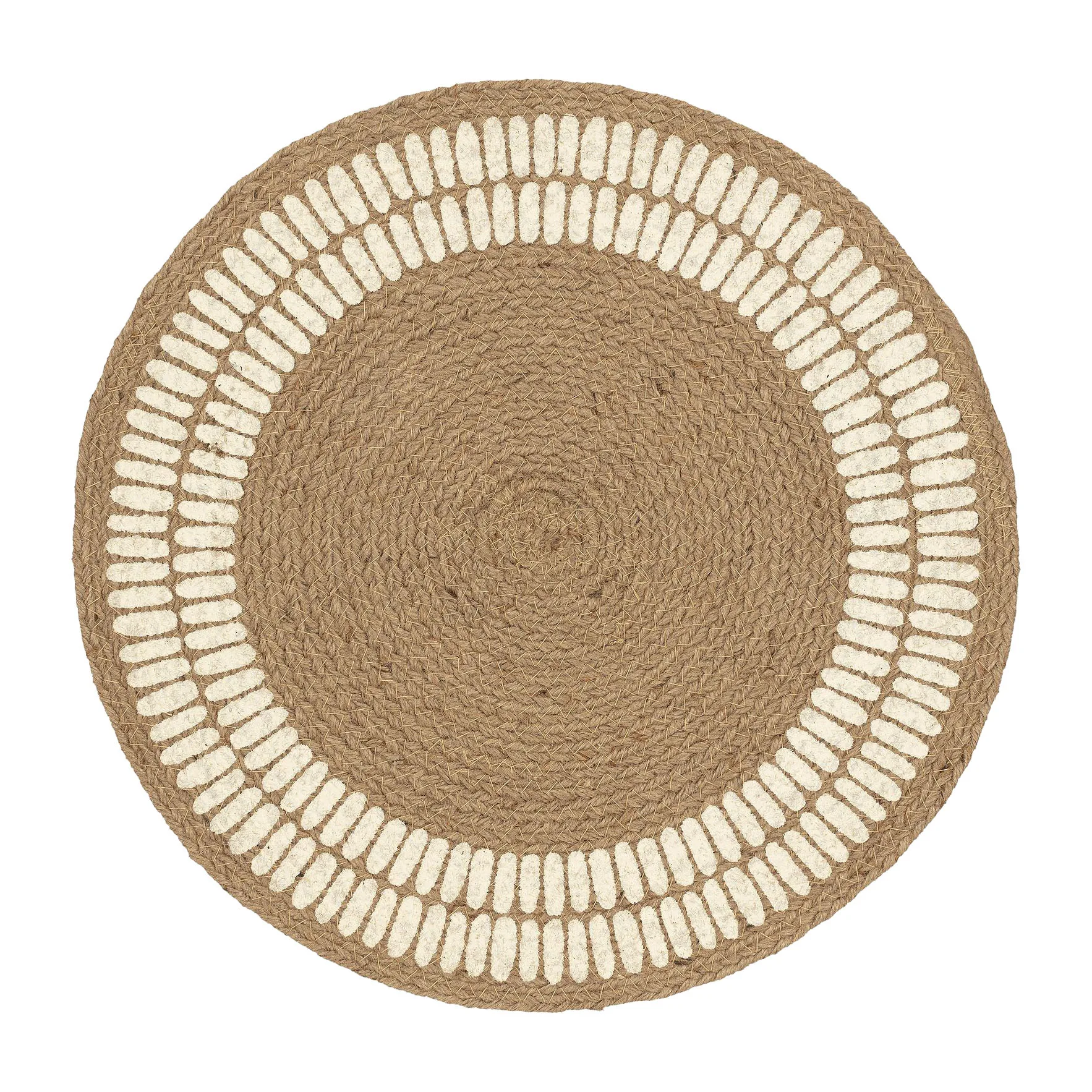 Alku bordstablett jute Ø38 cm, Off white Marimekko