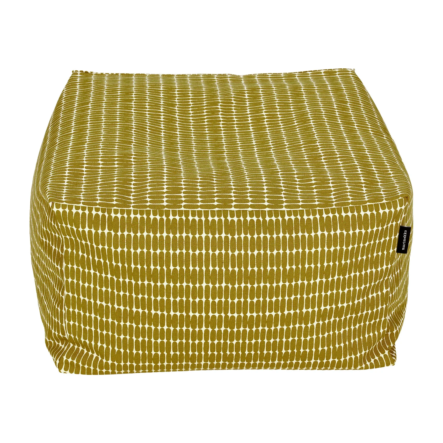 Alku puff, Linen-olive Marimekko