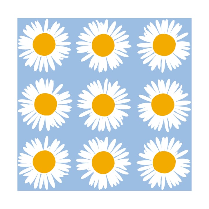 Auringonkukka servett 33x33 cm 20-pack - Blue - Marimekko