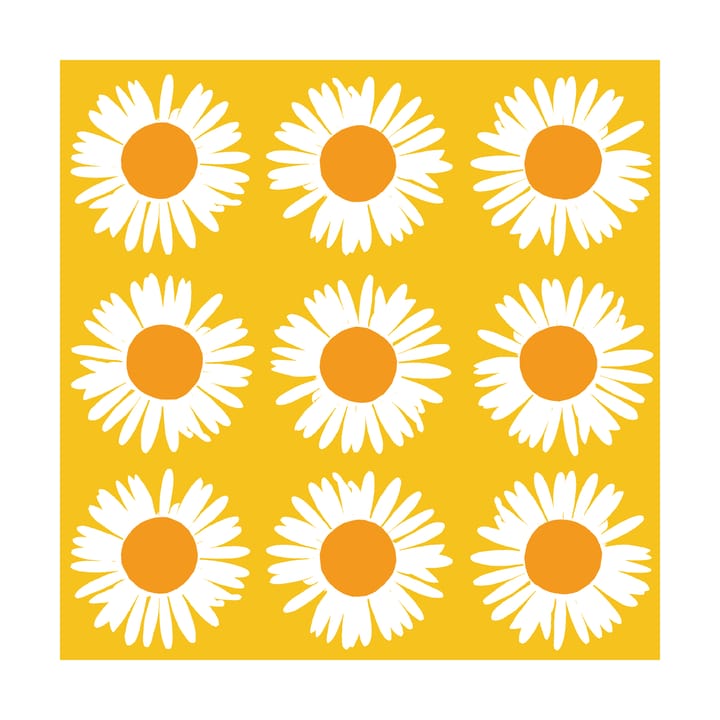 Auringonkukka servett 33x33 cm 20-pack - Yellow - Marimekko