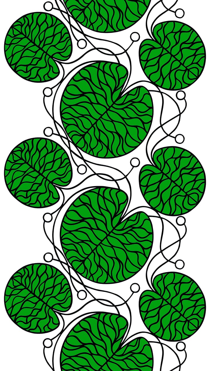 Bottna grönt tyg, grön Marimekko