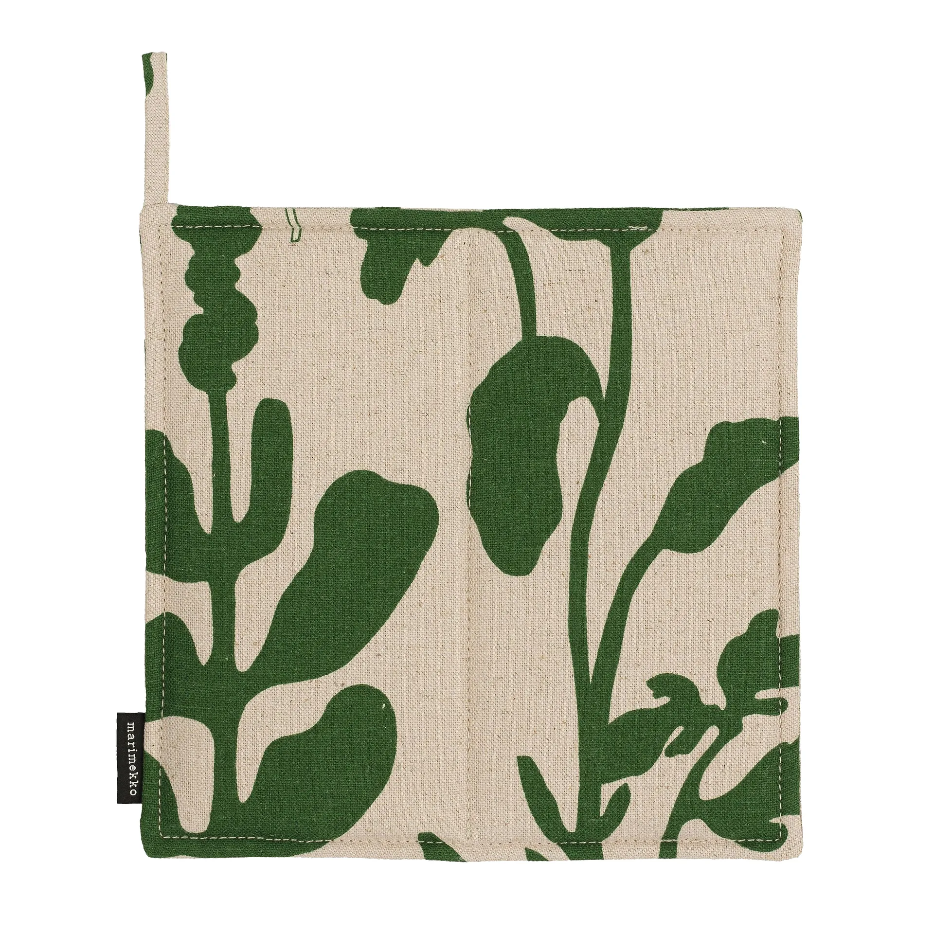 Elokuun Varjot grytlapp, Grön-beige Marimekko
