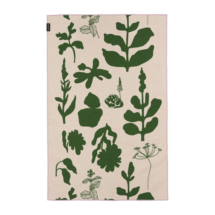 Elokuun Varjot kökshandduk 47x70 cm, Grön-beige Marimekko