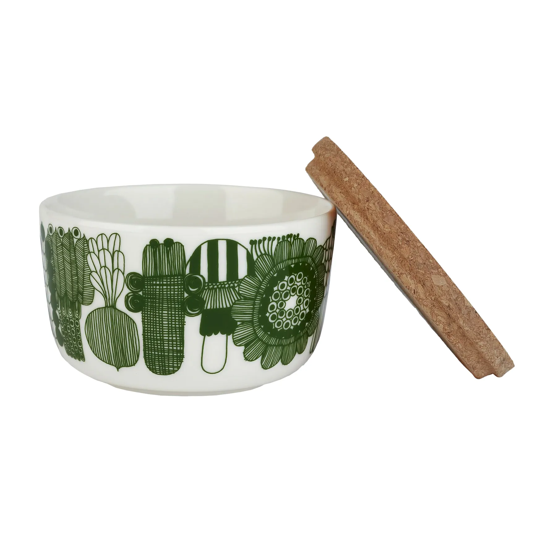 Elokuun Varjot skål 2,5 dl 2-pack, Vit-grön-rosa Marimekko
