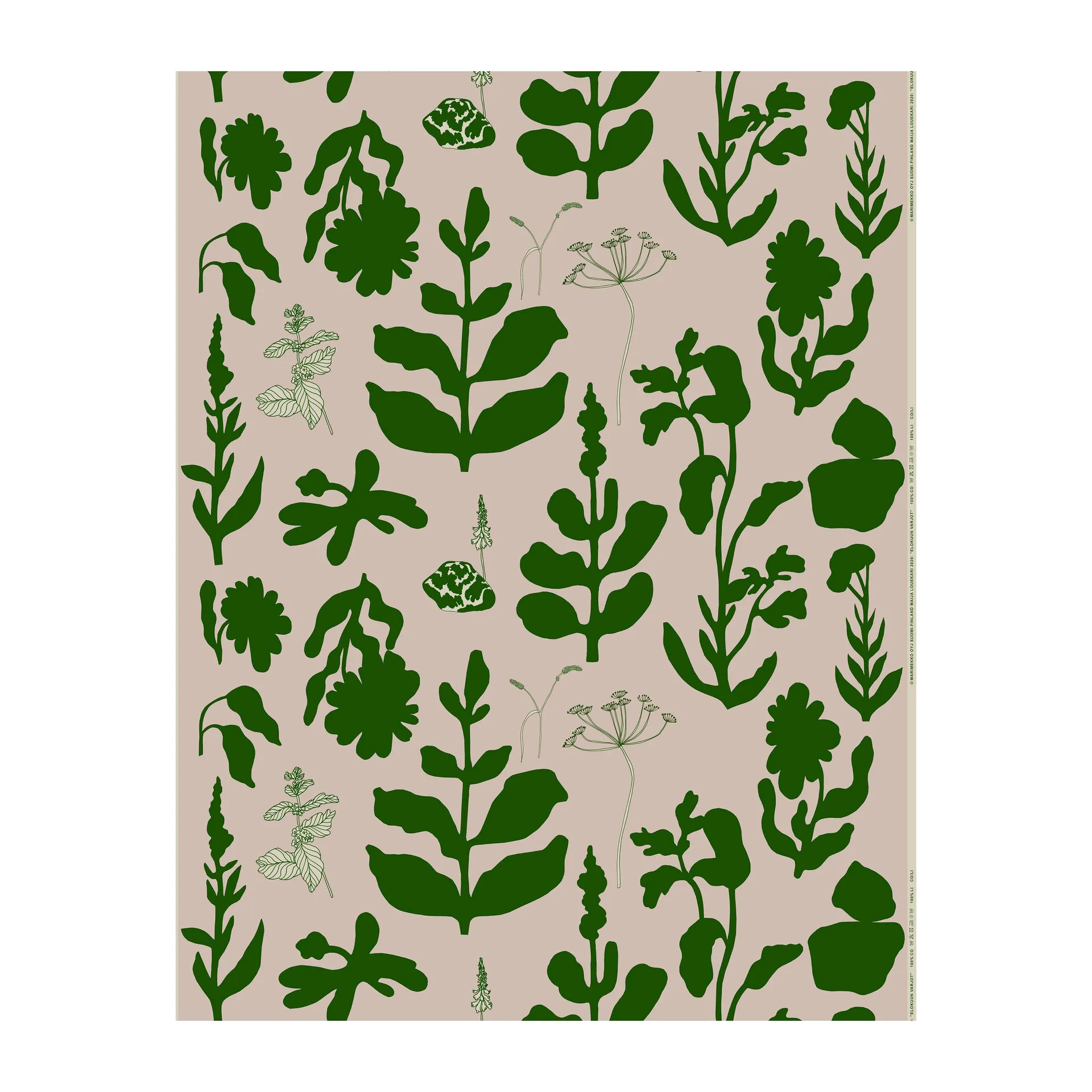 Elokuun Varjot vaxduk, Rosa-grön Marimekko