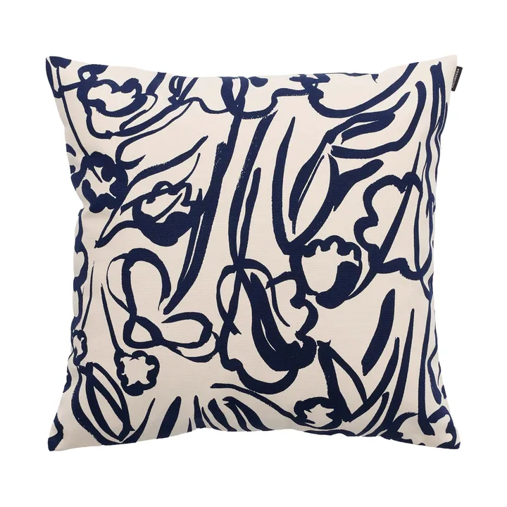 Ensikukat kuddfodral - Off white-dark blue - Marimekko