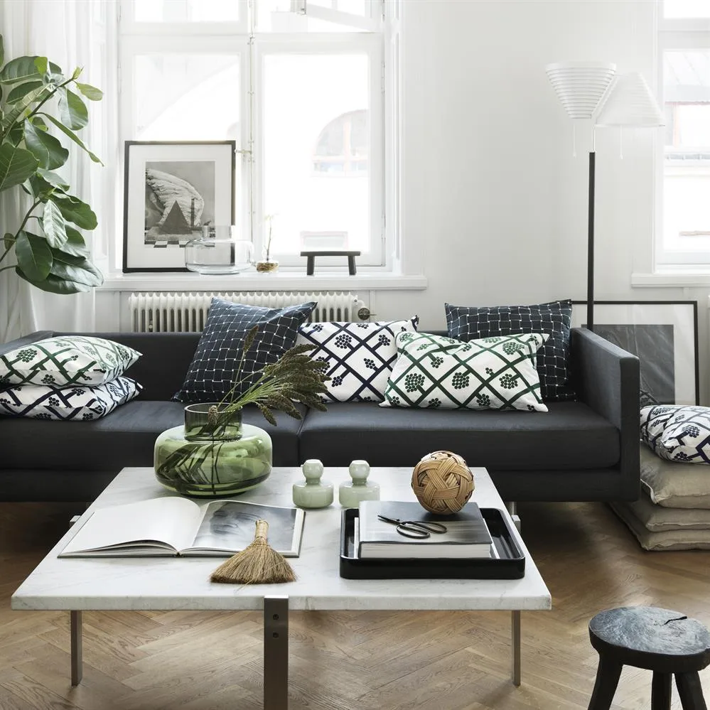 Flower vas Ø10 cm, Olivgrön Marimekko