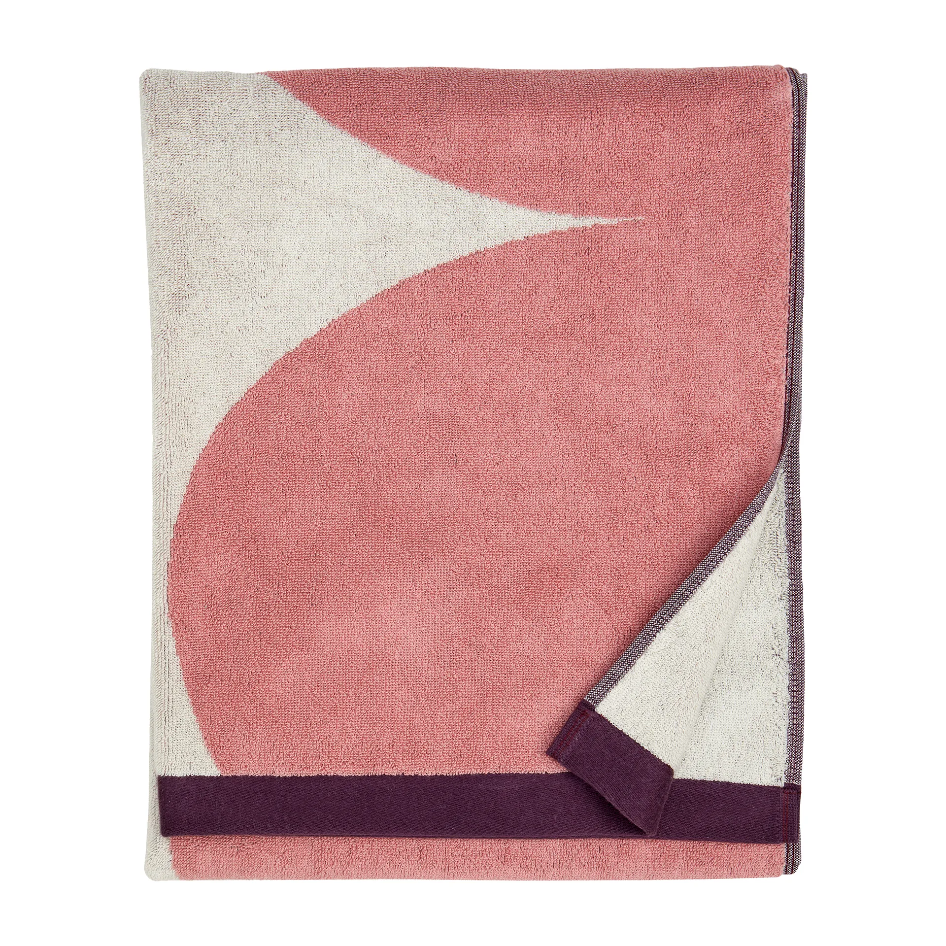 Härkä badlakan 150x70 cm, vit-rosa-röd Marimekko