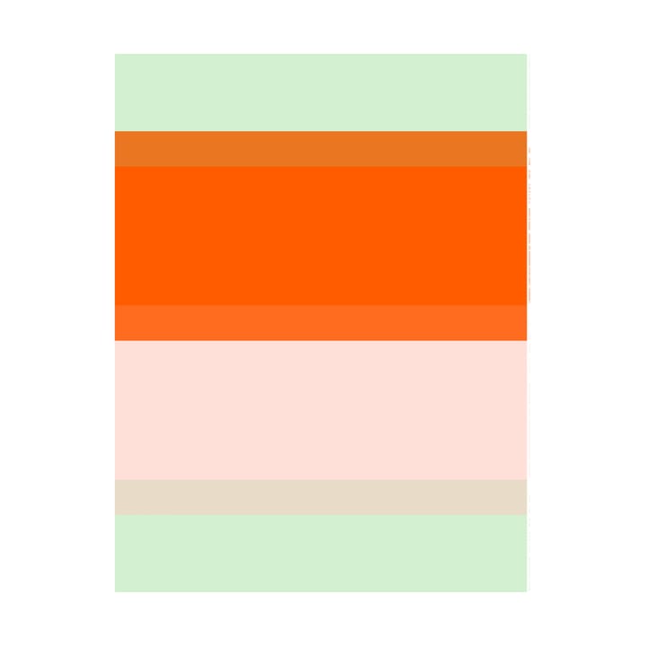 Hennika bomullstyg - Orange-light pink-sage - Marimekko