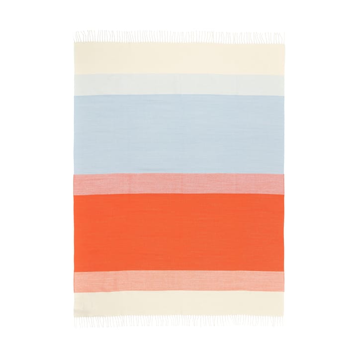 Hennika filt 120x180 cm - Orange-white-Light blue - Marimekko
