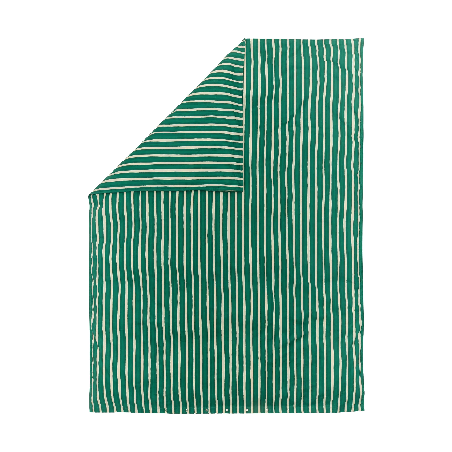 Iso Piccolo påslakan, Off white-emerald Marimekko