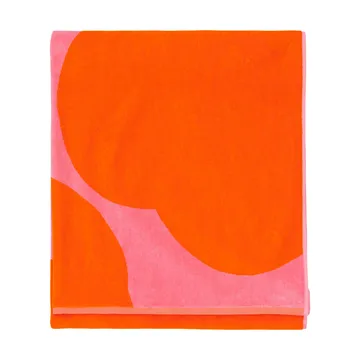 Iso Unikko badhandduk - Pink-orange red, 100x180 cm - Marimekko