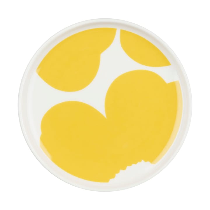 Iso Unikko fat Ø13,5 cm - White-spring yellow - Marimekko
