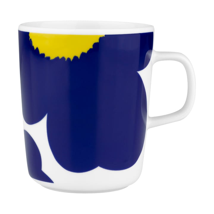 Iso Unikko mugg 25 cl - White-d. blue-yellow - Marimekko