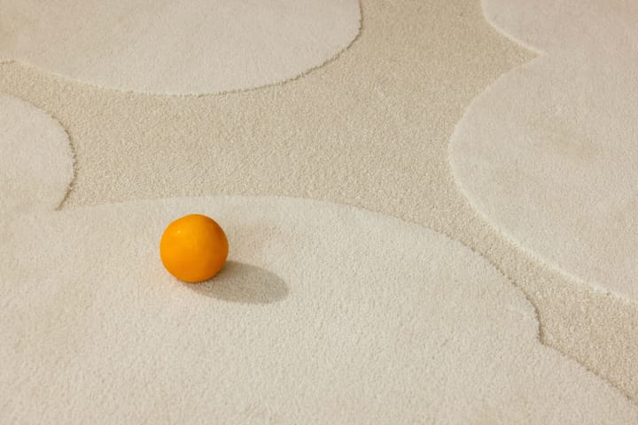 Iso Unikko ullmatta, Natural White, 250x350 cm Marimekko