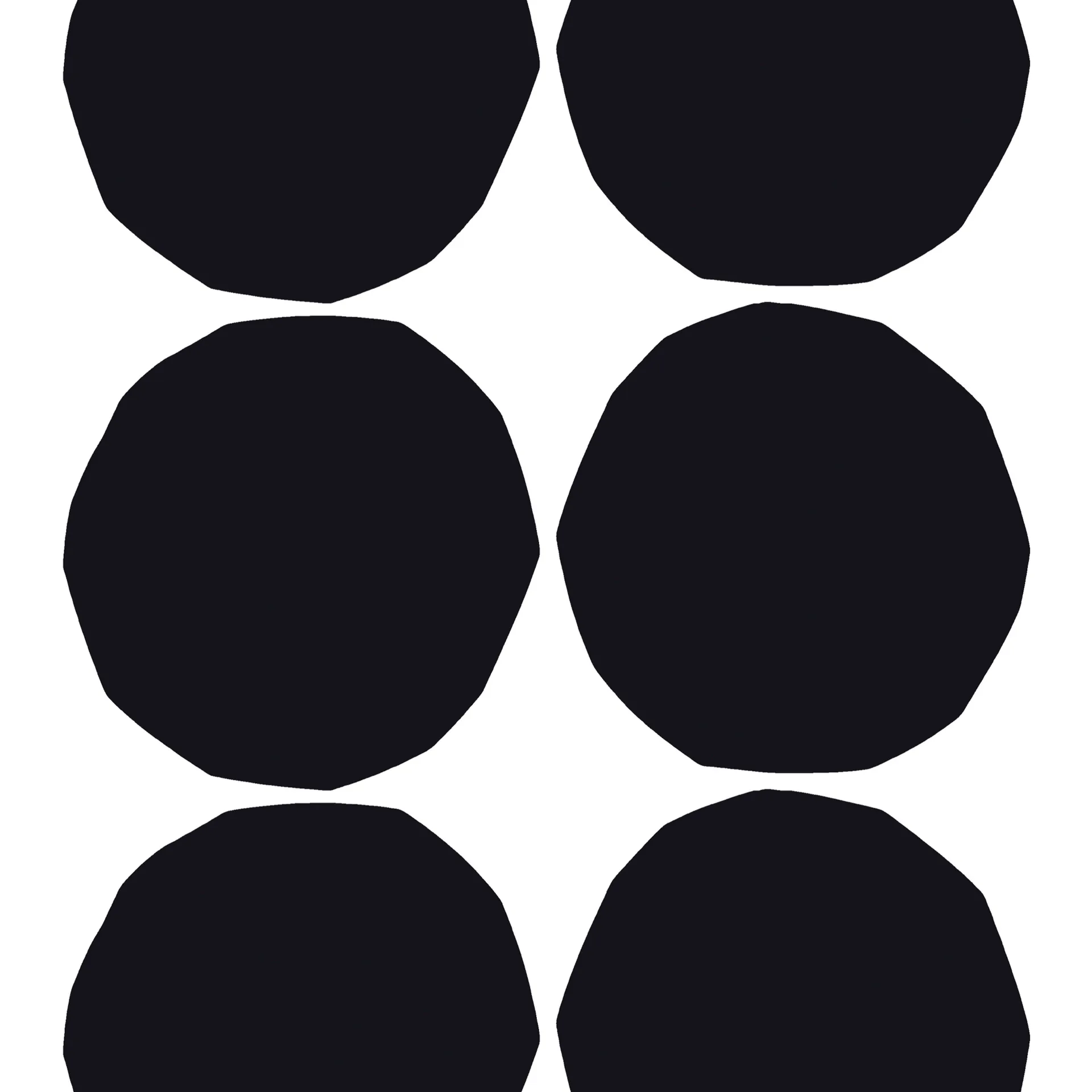 Isot Kivet tyg, svart-vitt Marimekko