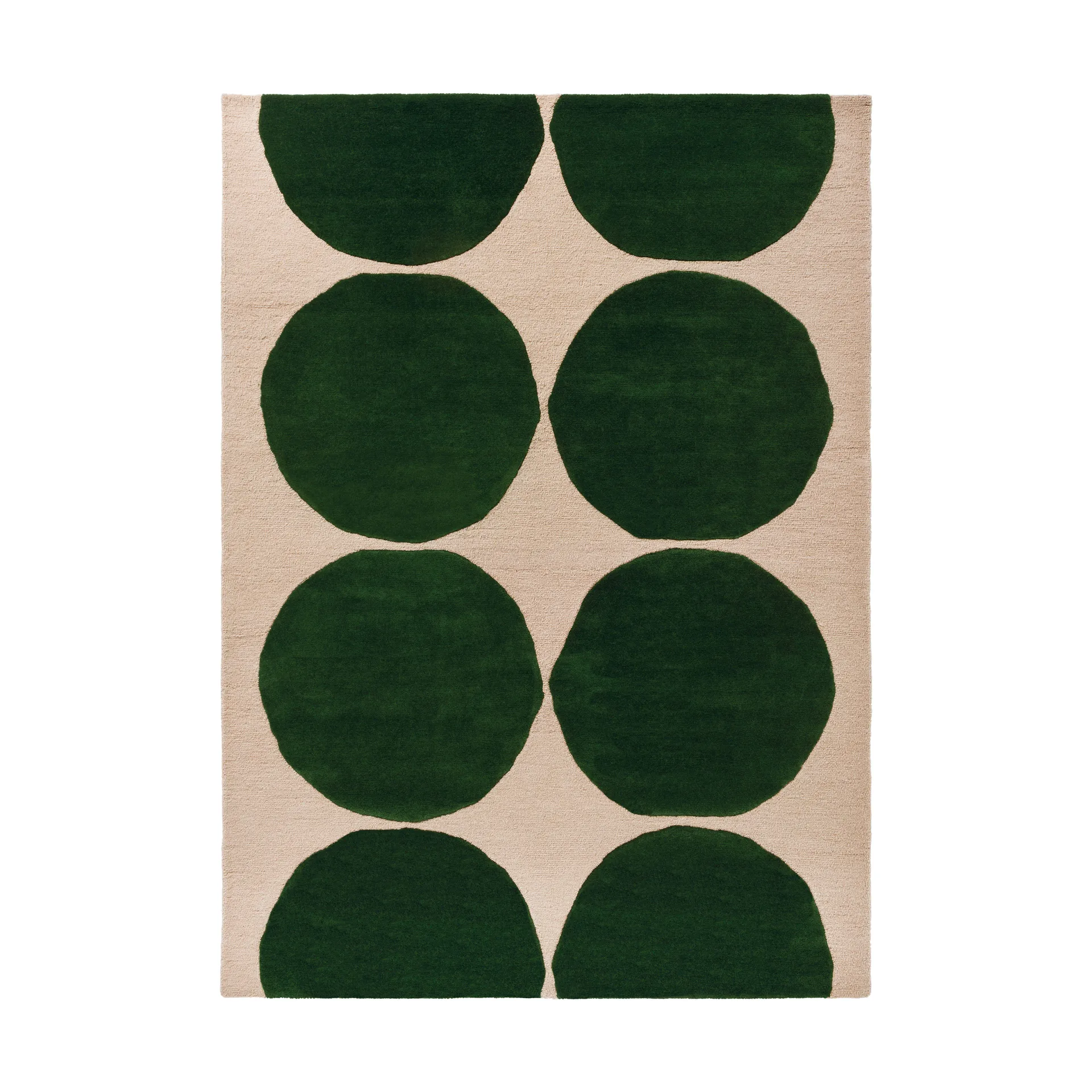 Isot Kivet ullmatta, Green, 140x200 cm Marimekko