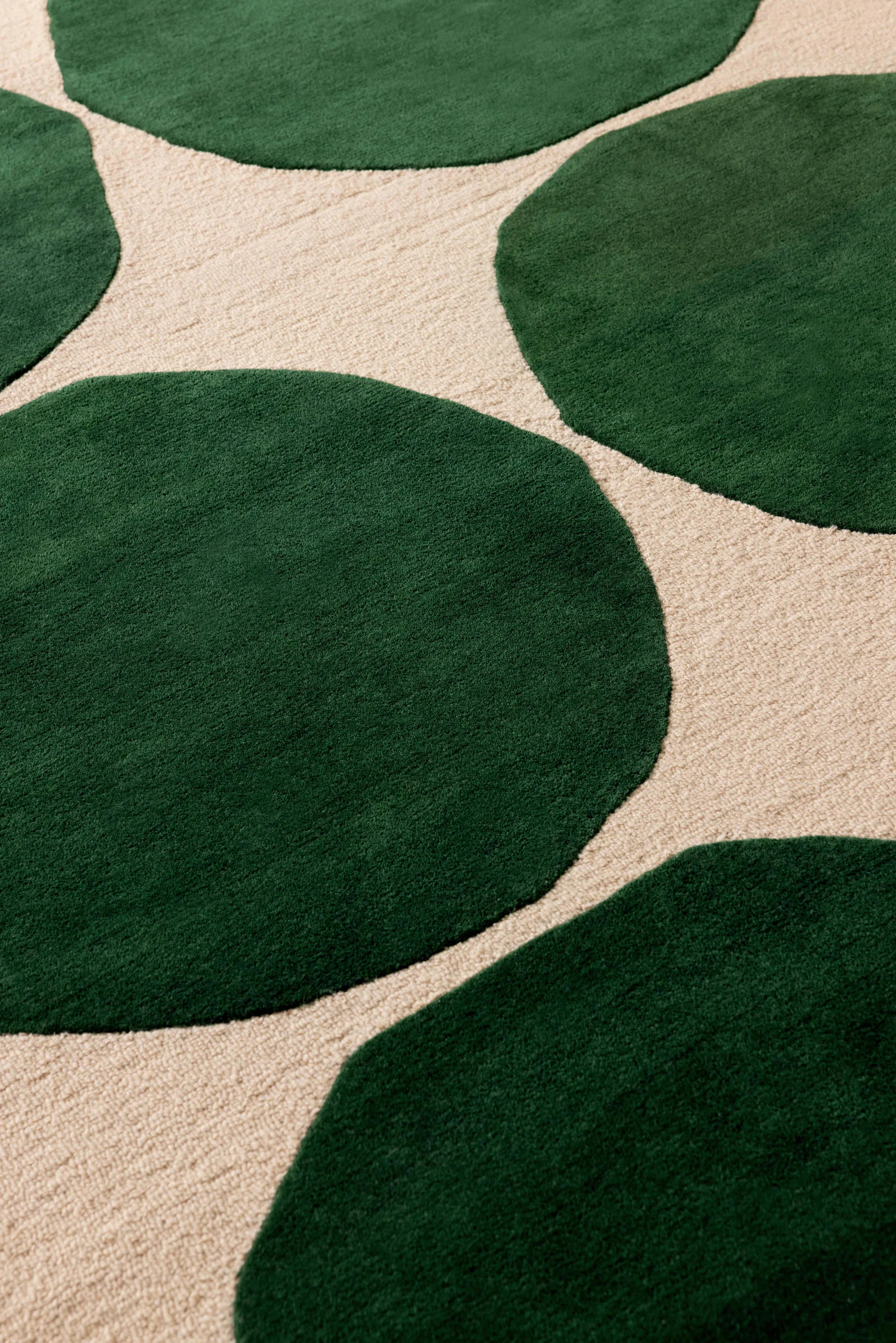 Isot Kivet ullmatta, Green, 140x200 cm Marimekko