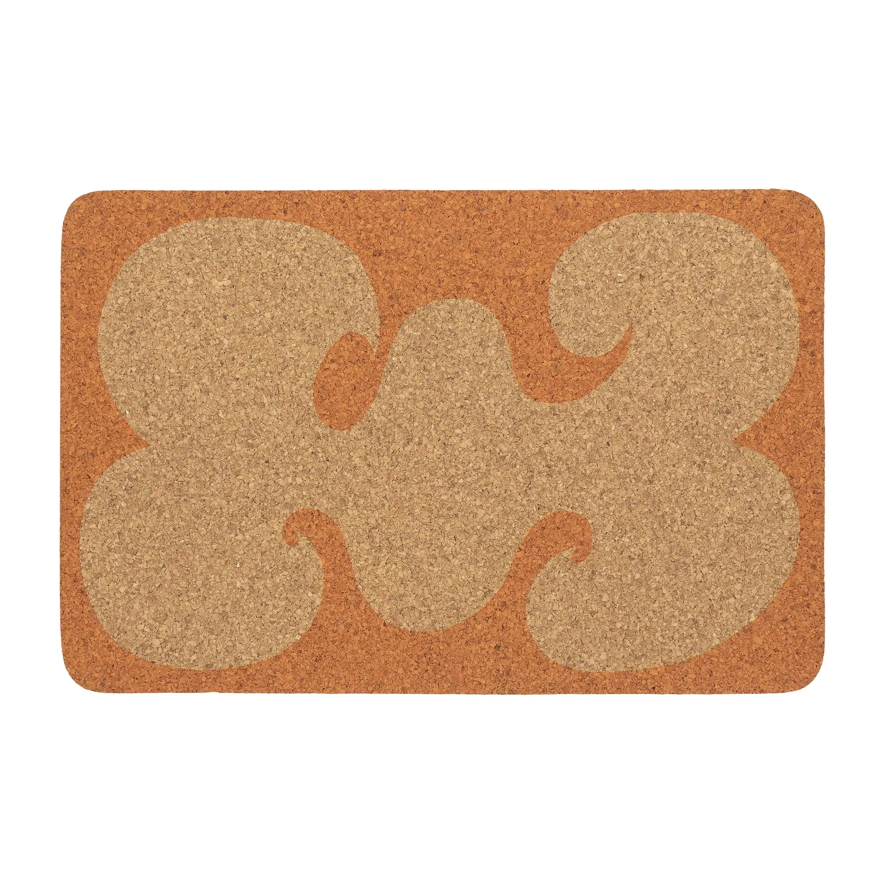Jokeri bordstablett 28,5x43,5 cm, Kork-orange Marimekko