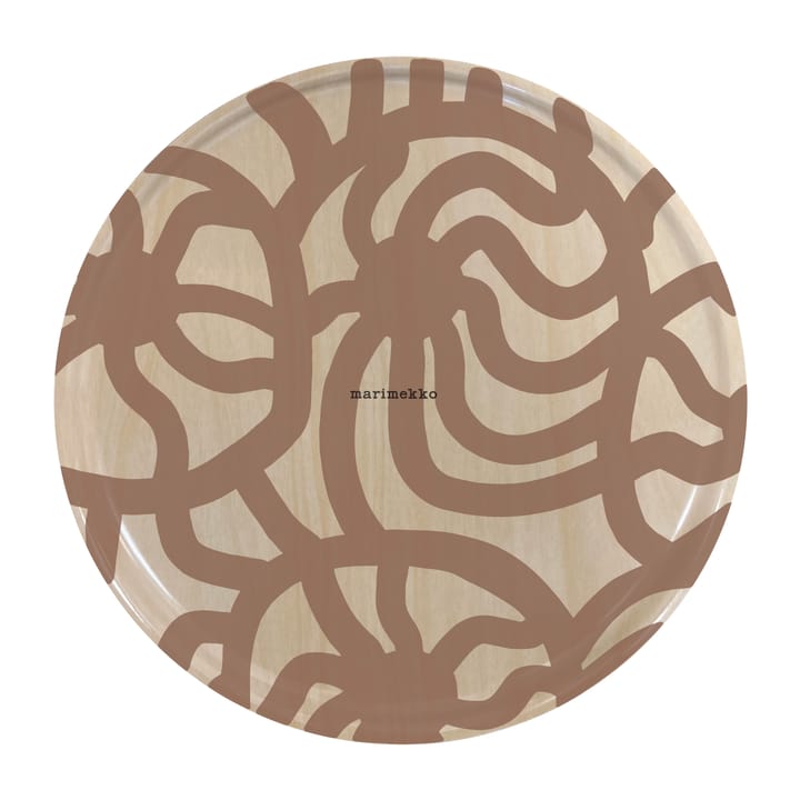 Joonas bricka Ø31 cm - Brun - Marimekko