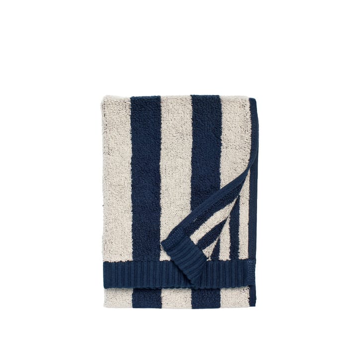 Kaksi Raitaa handduk sand-dark blue, 30x50 cm Marimekko