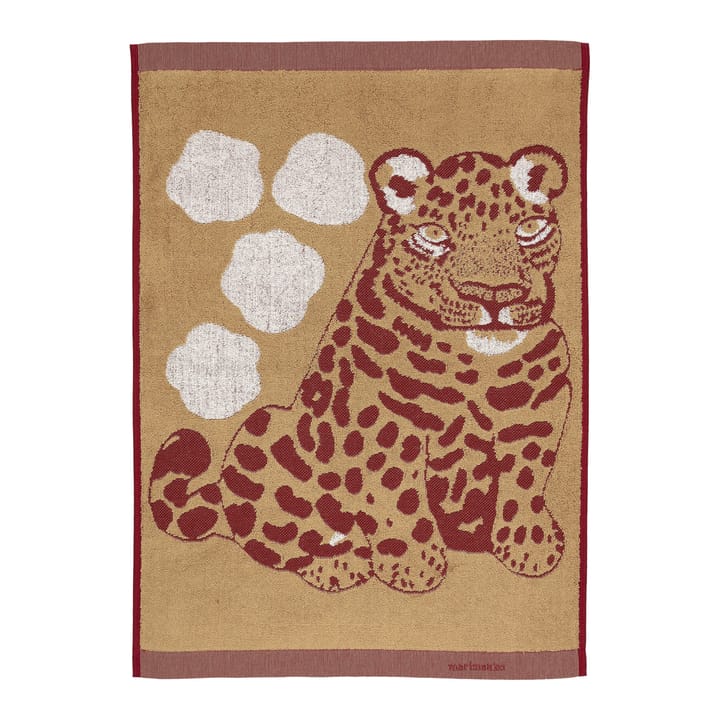Kaksoset handduk beige-burgundy - 50x70 cm - Marimekko