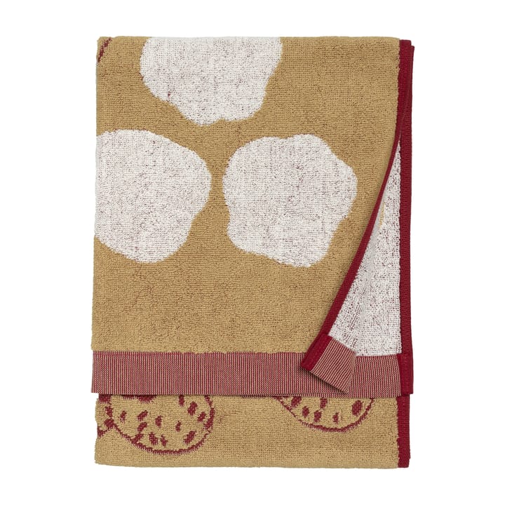 Kaksoset handduk beige-burgundy - 50x70 cm - Marimekko