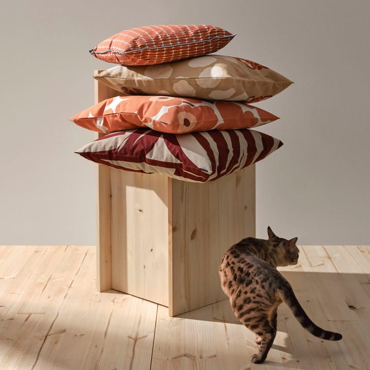 Kaksoset kuddfodral 50x50 cm - Beige-orange-brun - Marimekko