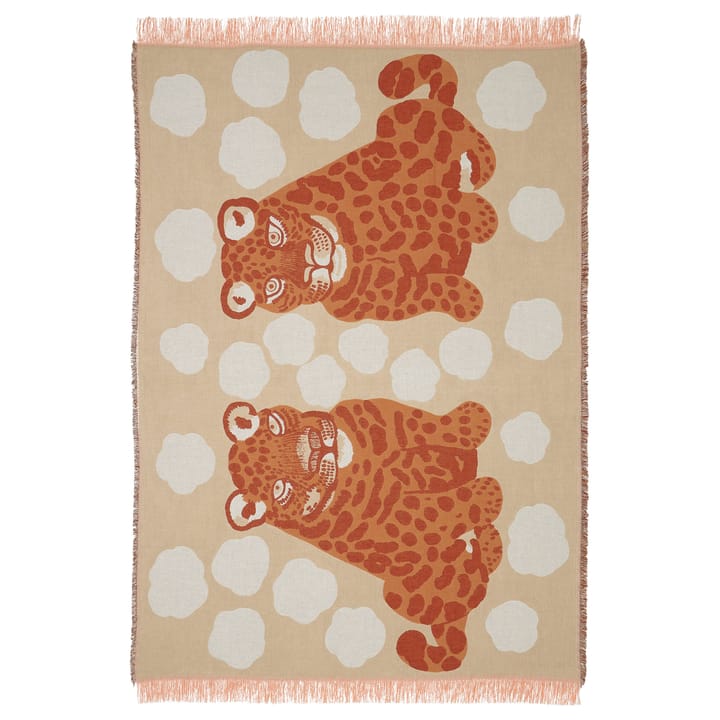 Kaksoset pläd 130x180 cm - Beige-orange-brun - Marimekko