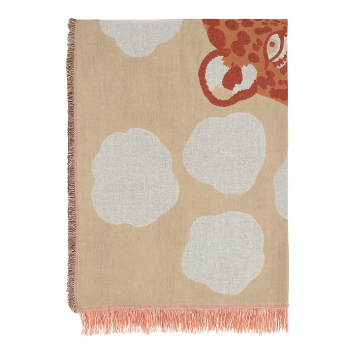Kaksoset pläd 130x180 cm - Beige-orange-brun - Marimekko