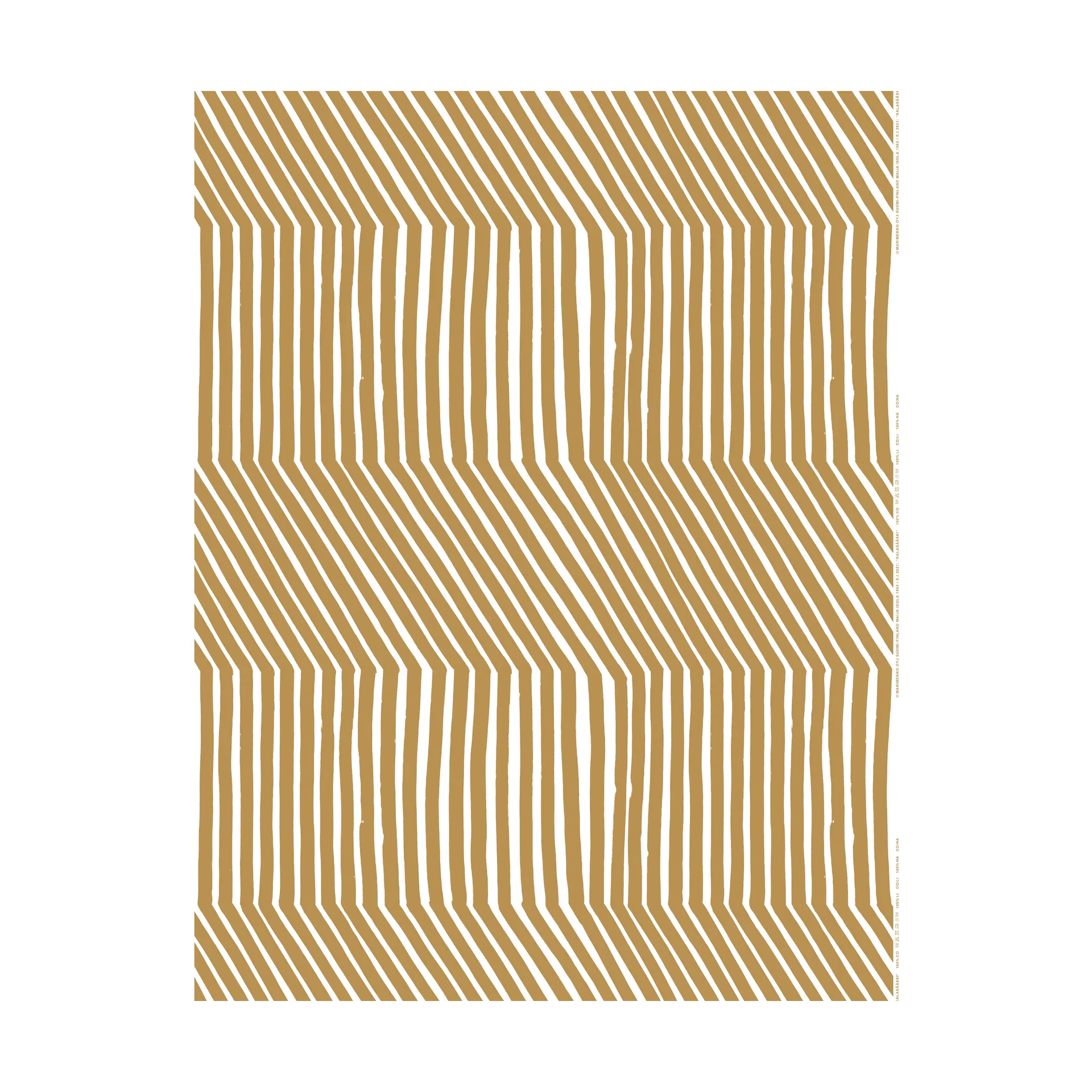 Kalasääski bomullstyg, White-straw Marimekko