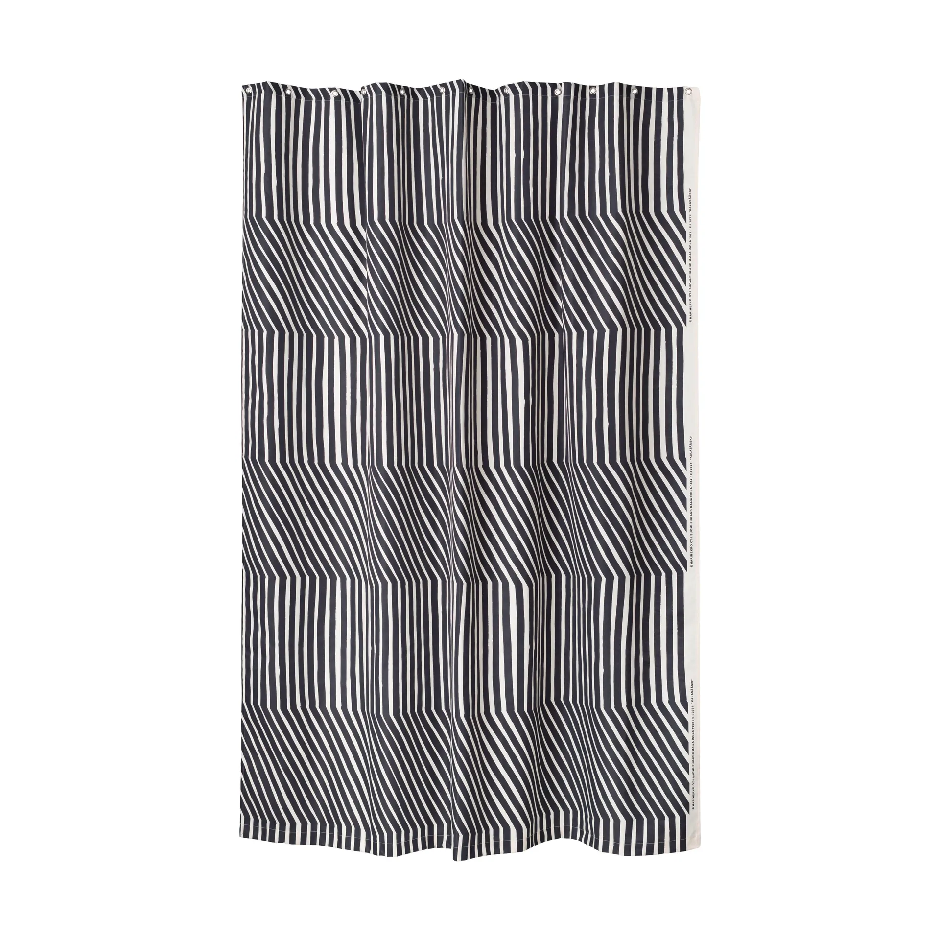Kalasääski duschdraperi 180x200 cm, Off white-charcoal Marimekko