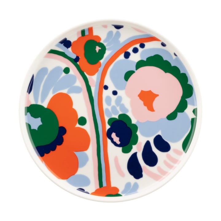 Karuselli servisset 4 delar, White-orange-blue-emerald Marimekko