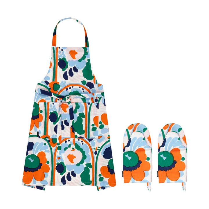 Karuselli textilset 3 delar - White-orange-blue-emerald - Marimekko