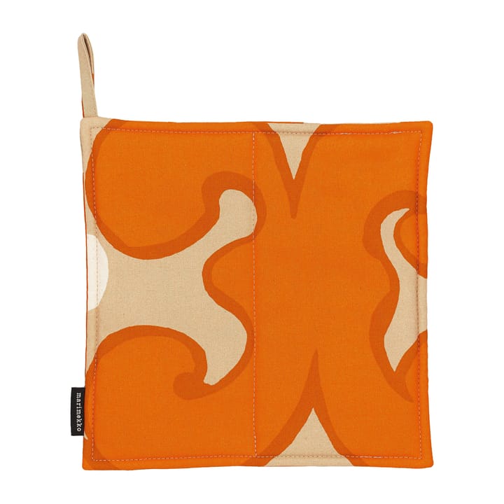 Keidas grytlapp 21,5x21,5 cm, Beige-orange-vit Marimekko