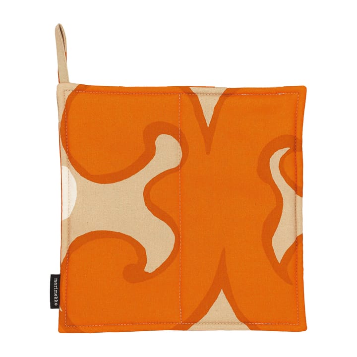 Keidas grytlapp 21,5x21,5 cm - Beige-orange-vit - Marimekko