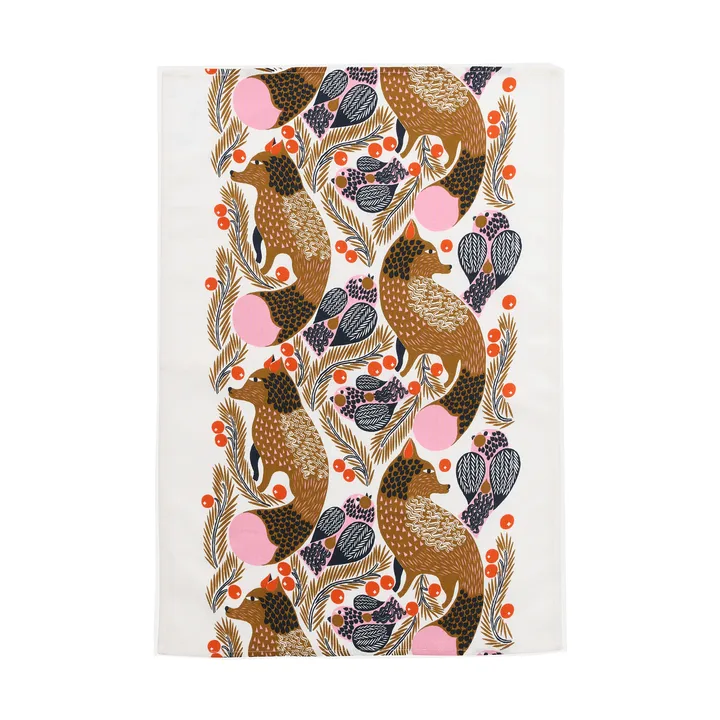 Ketunmarja kökshandduk 47x70 cm - White-multicolour - Marimekko