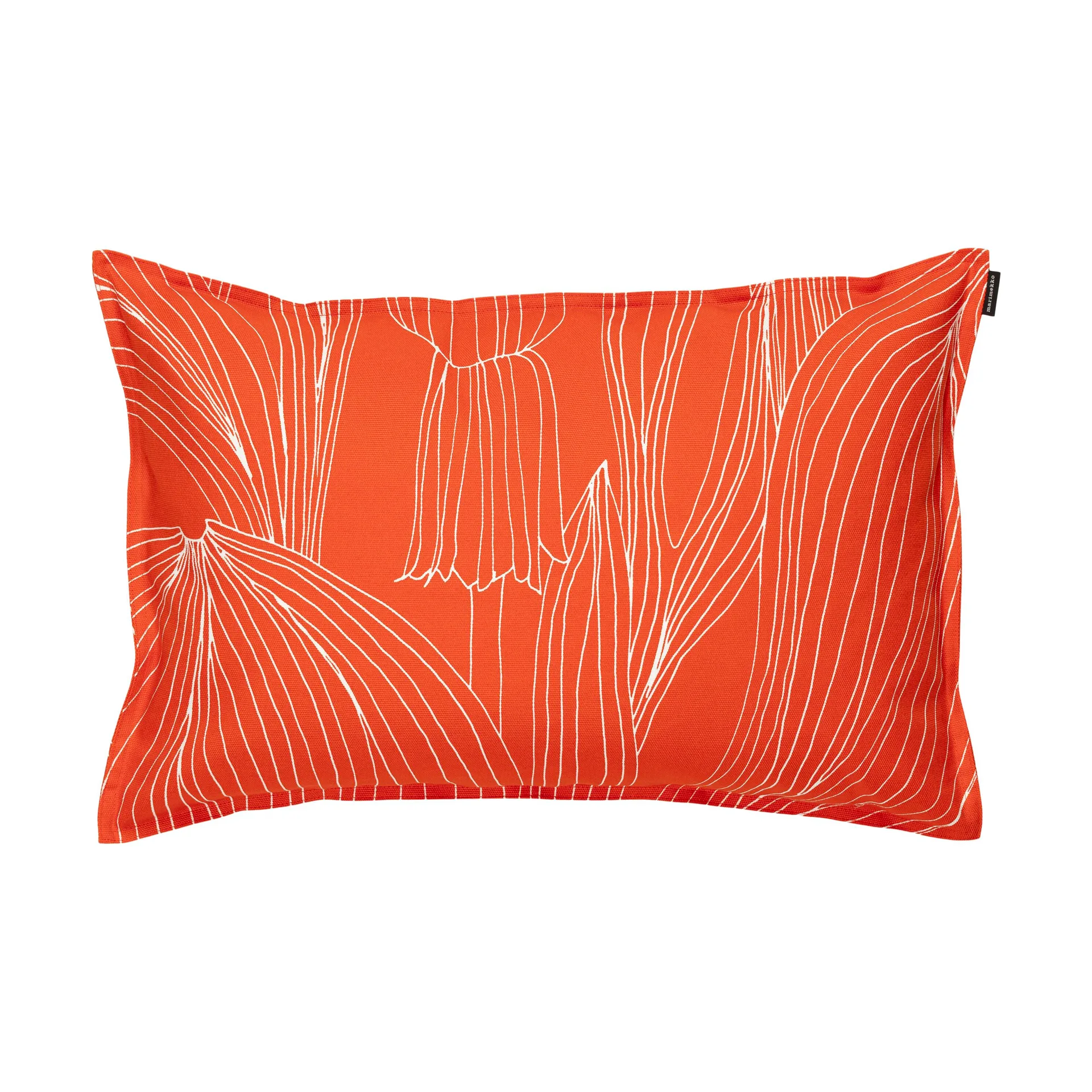 Kukat Puhkeavat kuddfodral 40x60 cm, Tomato red-white Marimekko