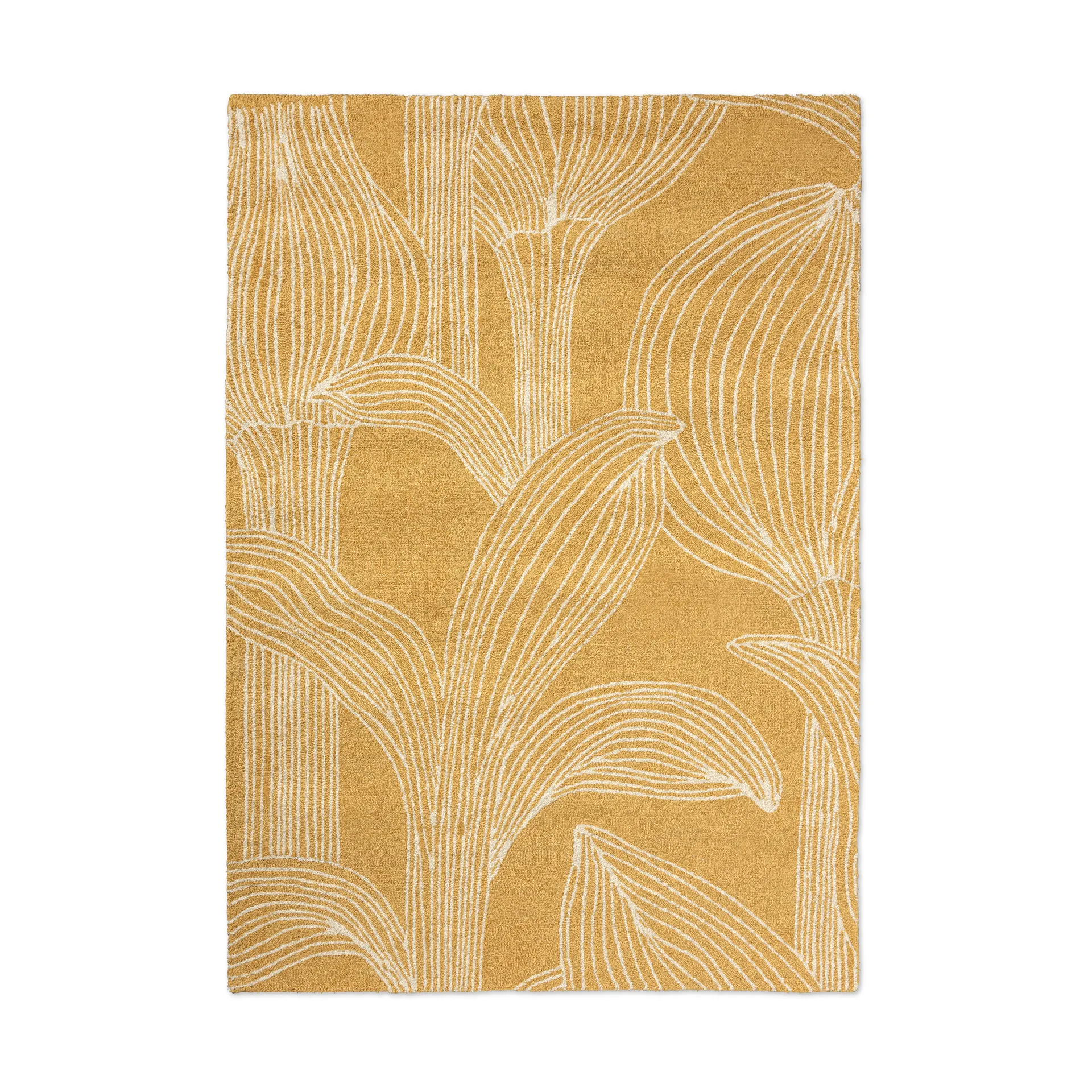 Kukat puhkeavat matta outdoor, Straw, 140x200 cm Marimekko