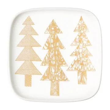 Kuusikossa fat 10x10 cm - Vit-guld - Marimekko